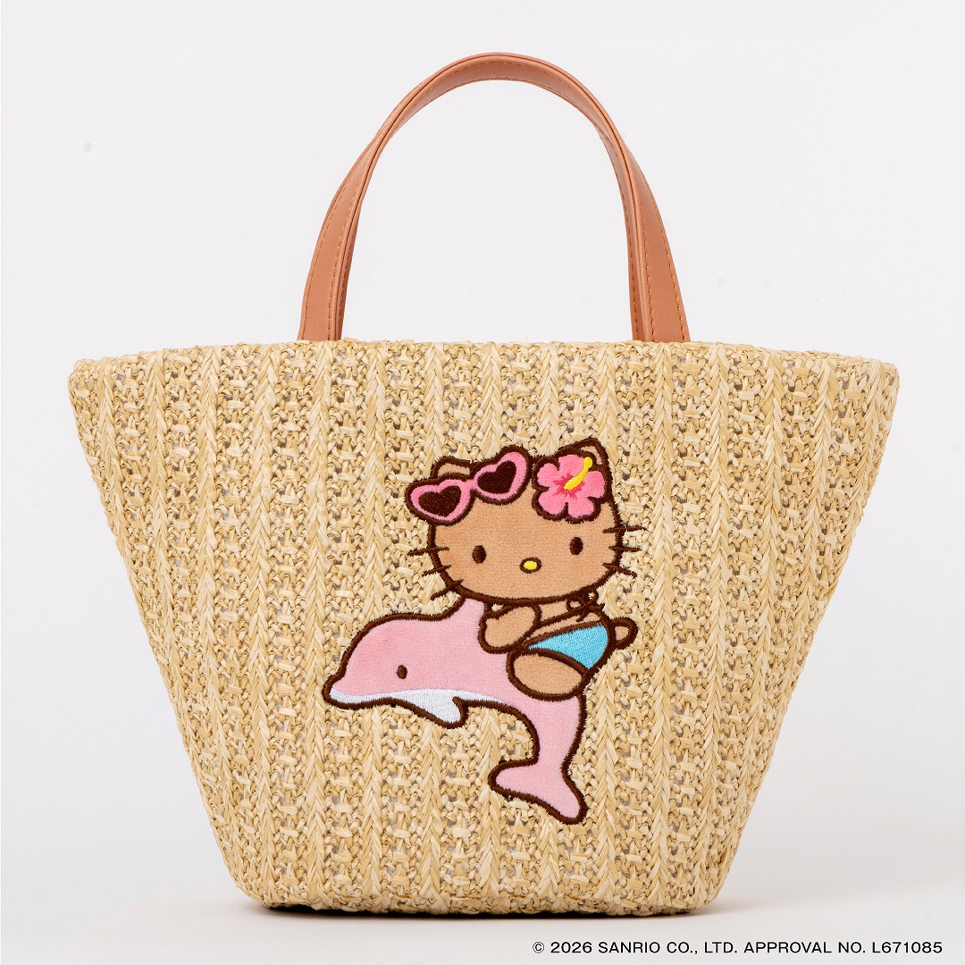 HELLOKITTYかごバッグBOOKpinkdolphinver.