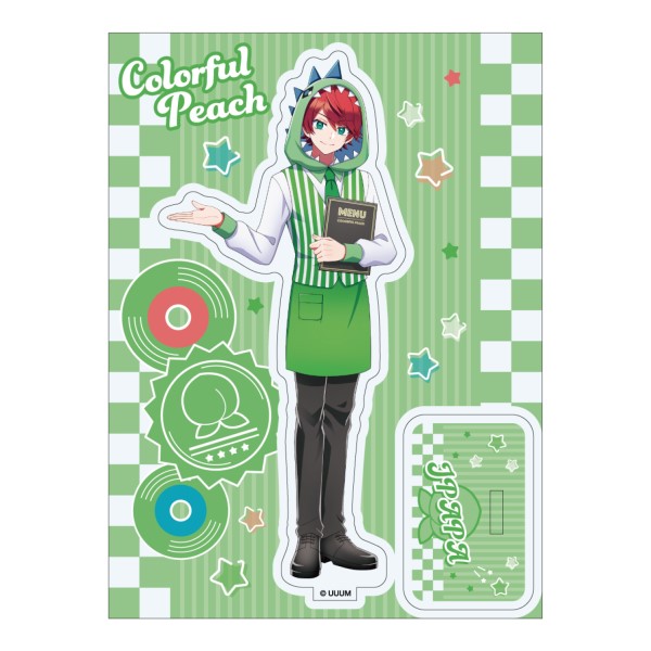 じゃぱぱ　グッツ カラフルピーチ アクリルスタンドキーホルダー／じゃぱぱ: キャラ