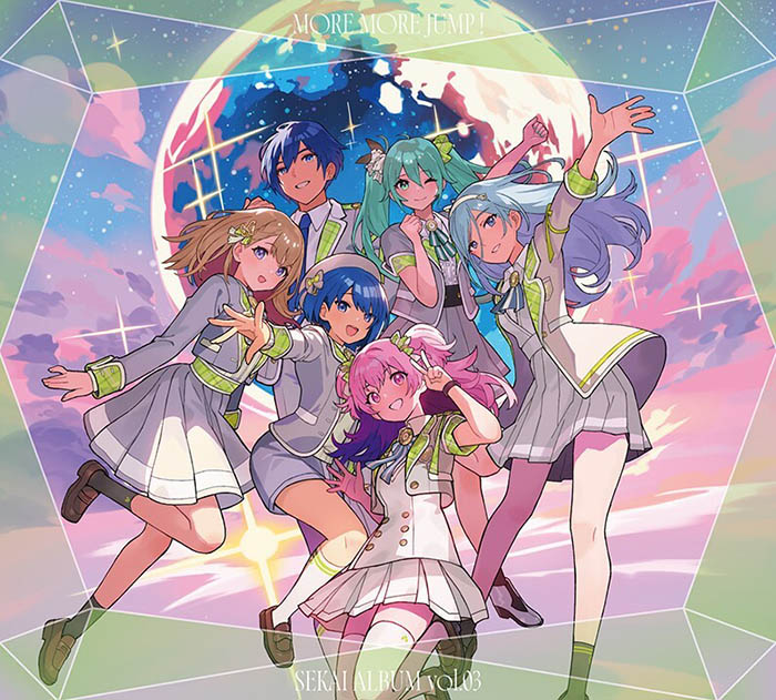 【楽天ブックス限定先着特典+先着特典】MORE MORE JUMP！ SEKAI ALBUM vol.3【グッズ付初回生産限定盤】(56mm缶バッジ(ステージのセカイの初音ミクver.)+50mmアクリルキーホルダー(ステージのセカイの初音ミクver.)+A4クリアファイル)画像