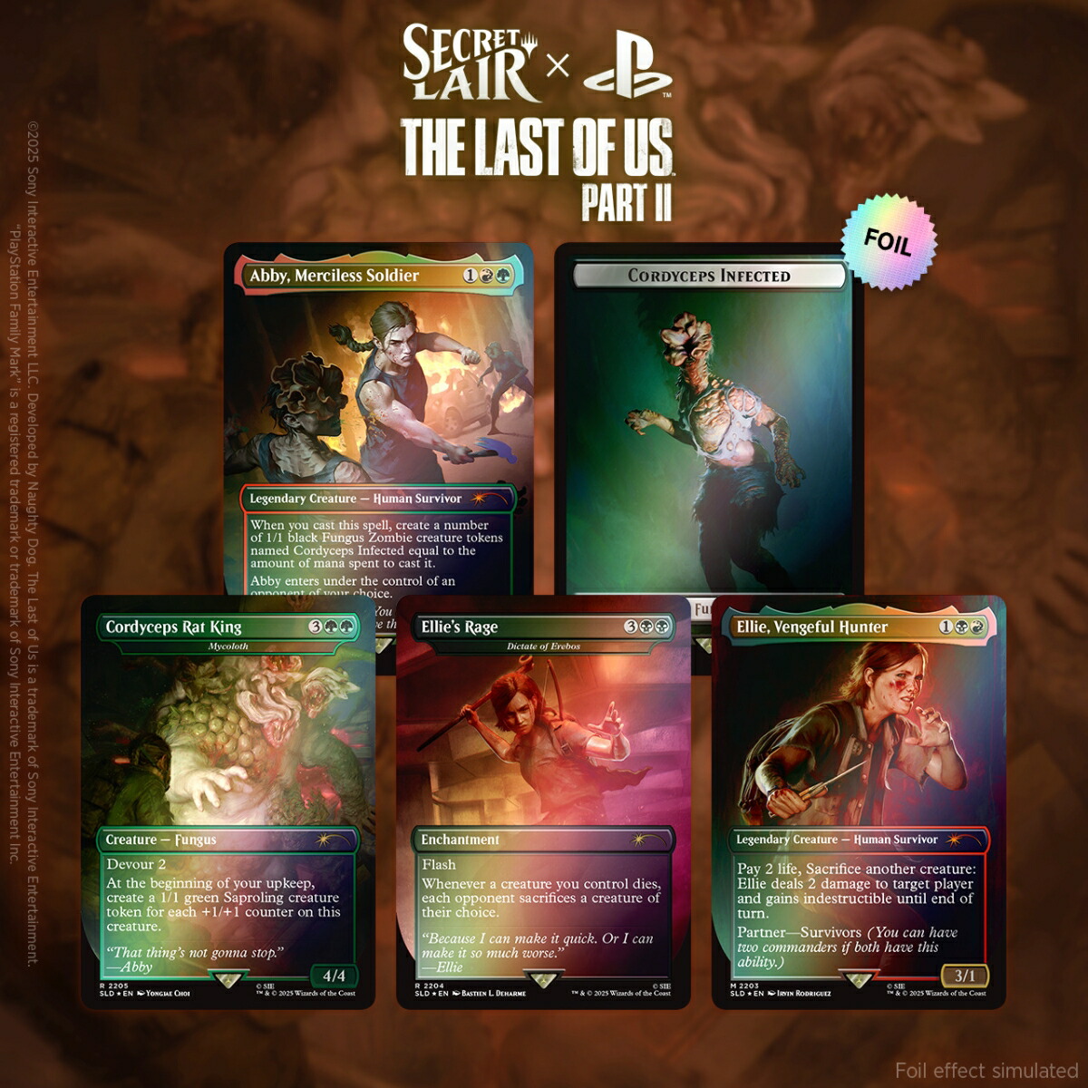 マジック：ザ・ギャザリング Secret Lair x PlayStation Superdrop Secret Lair x The Last of Us Part II Foil Edition【クレジットカード決済限定】画像