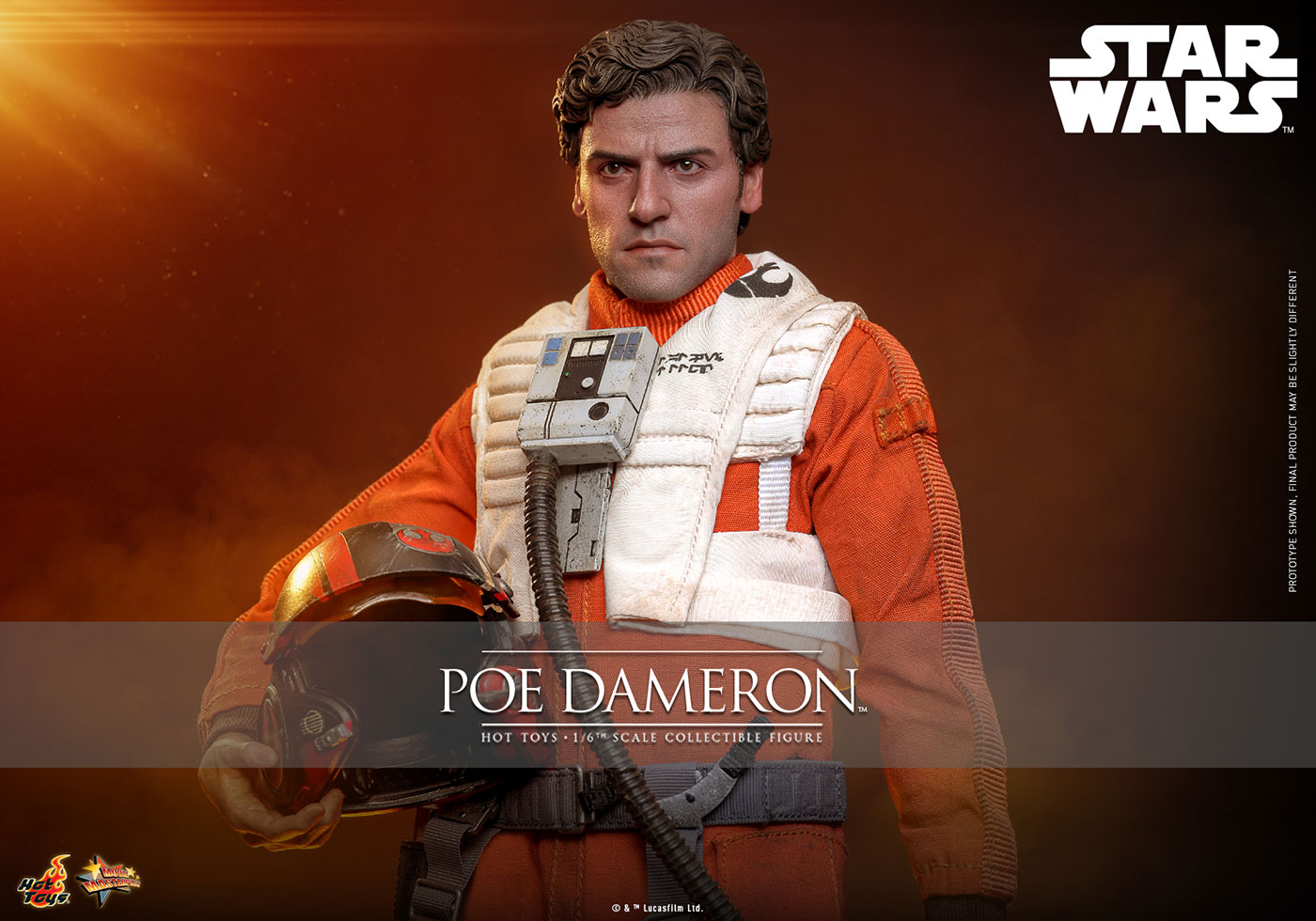 【ムービー・マスターピース】 『スター・ウォーズ／フォースの覚醒』 1/6スケールフィギュア ポー・ダメロン 【1386】 (可動式フィギュア)画像