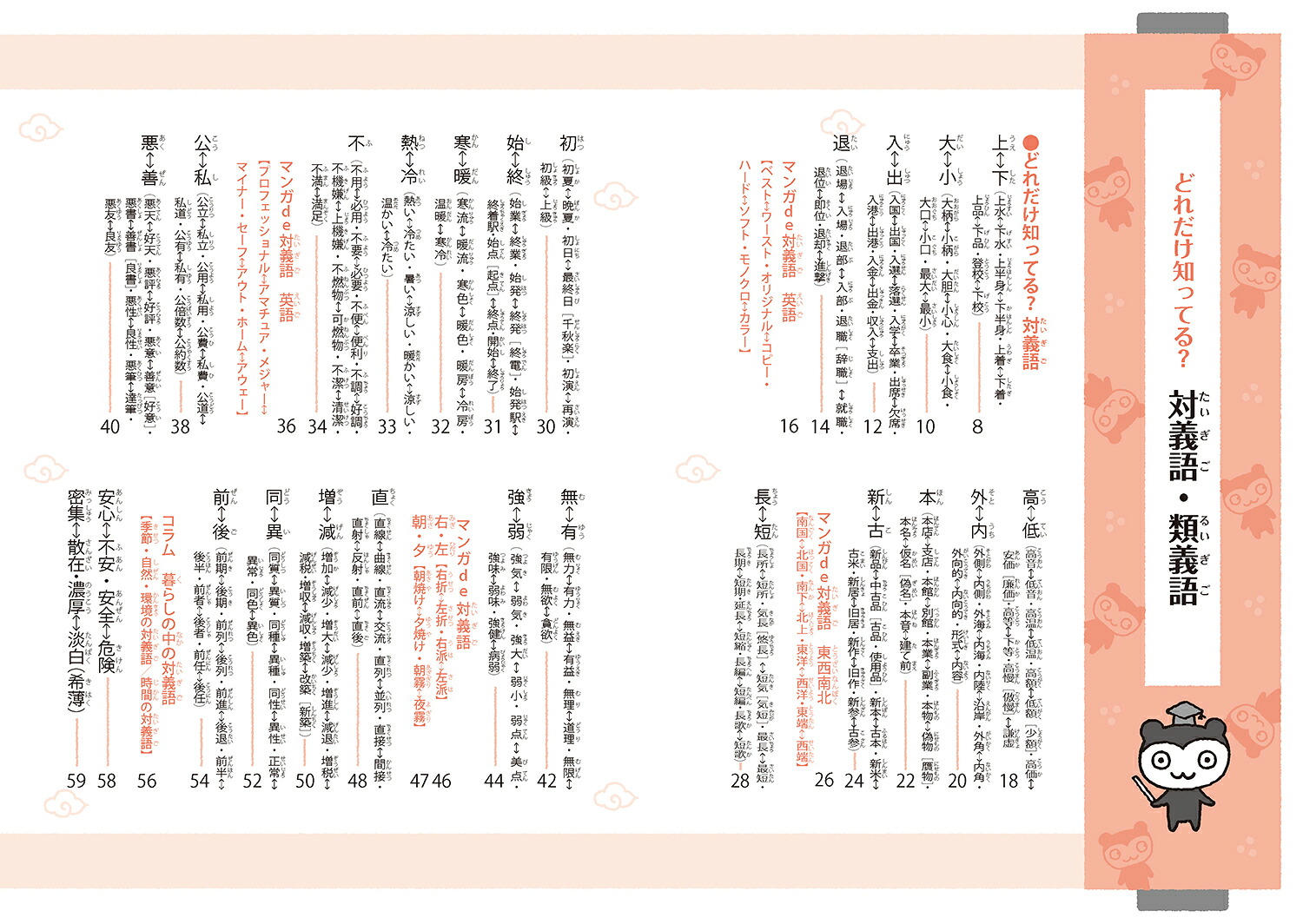 どれだけ知ってる？対義語・類義語（ことばっておもしろい！同音異義語・同訓異字/対義語・類義語）[三田村信行]