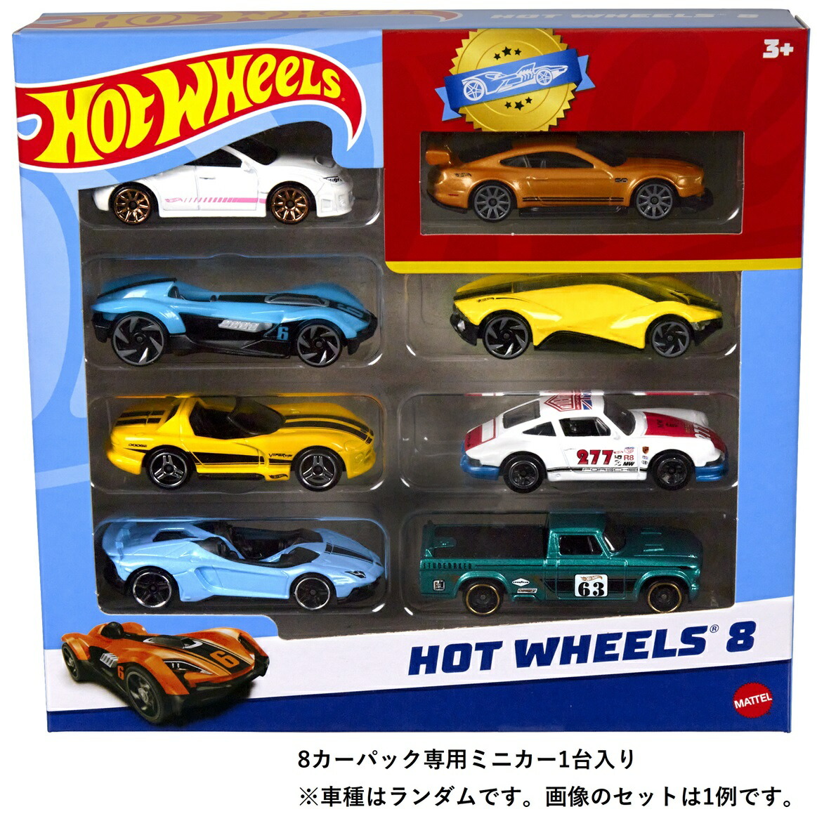 �ۥåȥ�������(HotWheels)8�����ѥå��������Ⱦ��ʪ�������ߥ˥���3�Ф���ޥ��HPV78