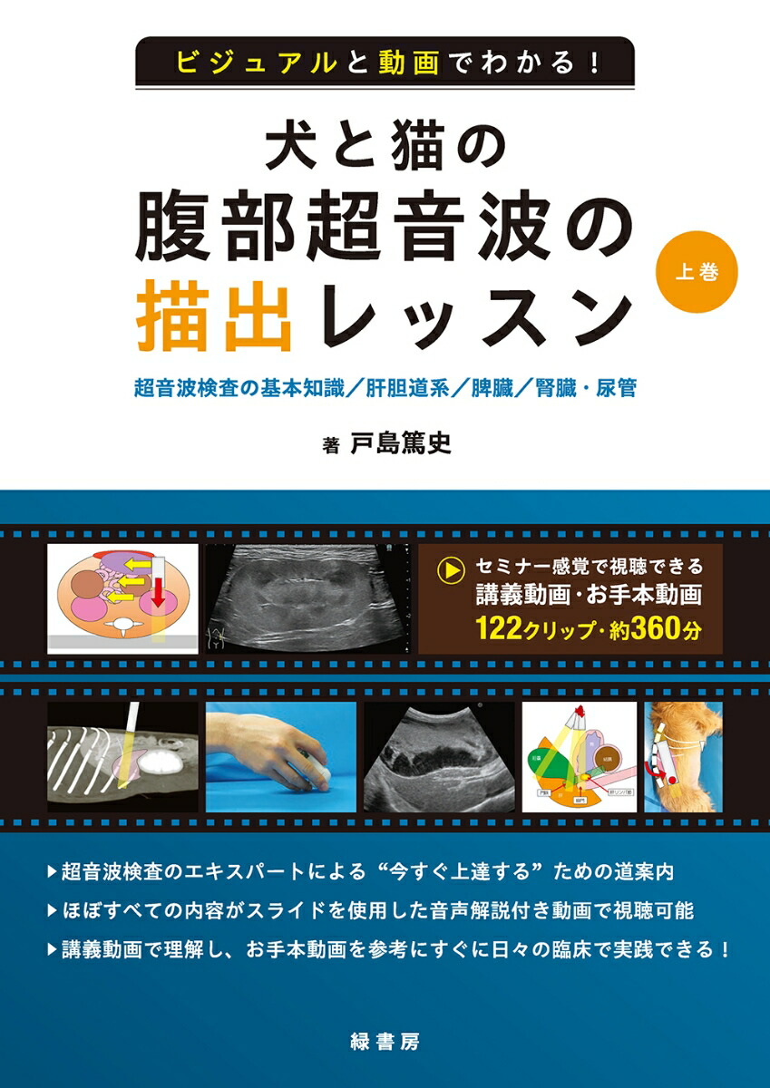 イチからはじめる 犬と猫の超音波検査 緑書房  獣医 専門 書籍 イチからはじめる犬と猫の超音波検査 株式会社 緑書房