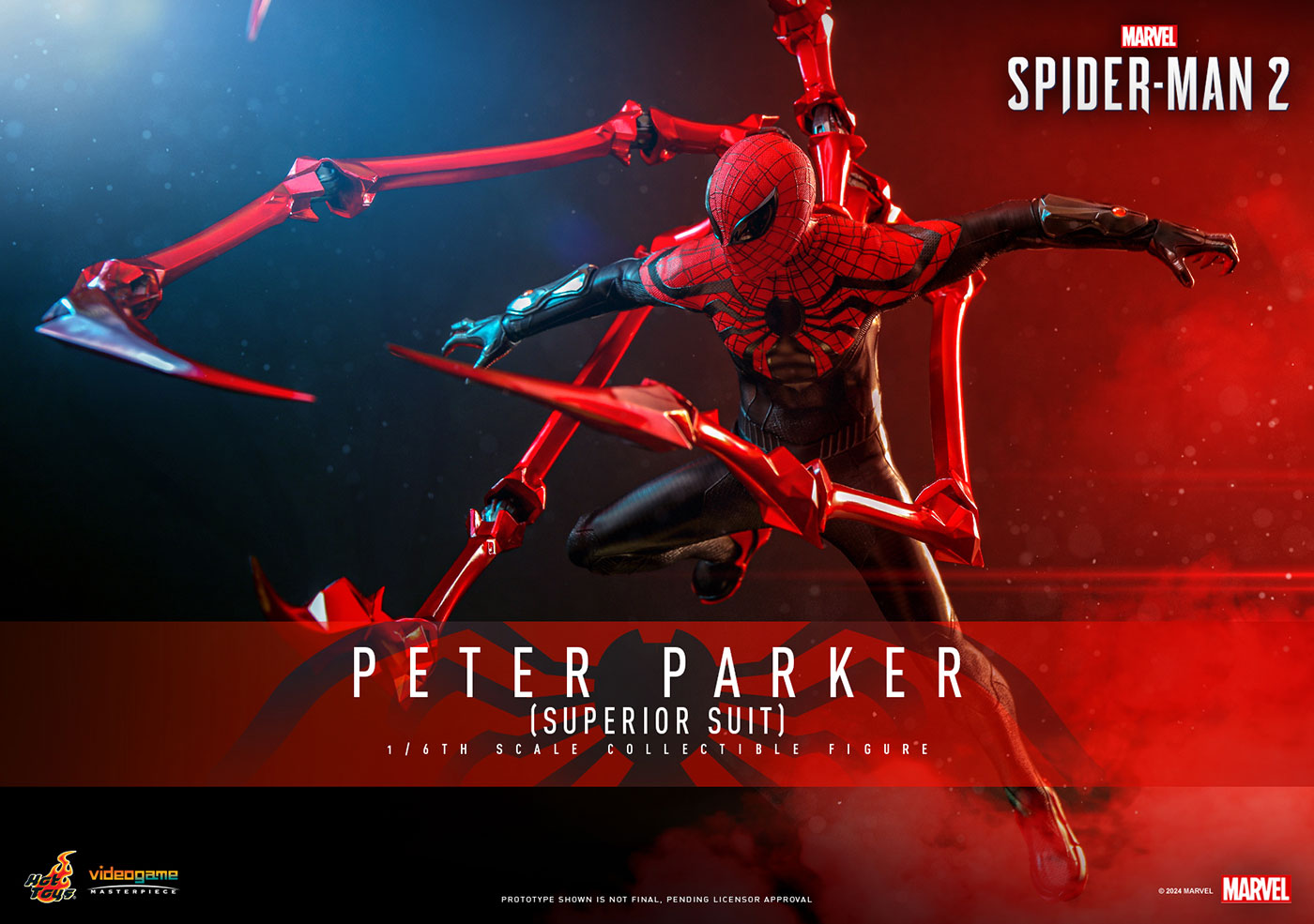 【ビデオゲーム・マスターピース】『Marvel's Spider-Man 2』 1/6スケールフィギュア ピーター・パーカー／スパイダーマン (スーペリア・スーツ)画像