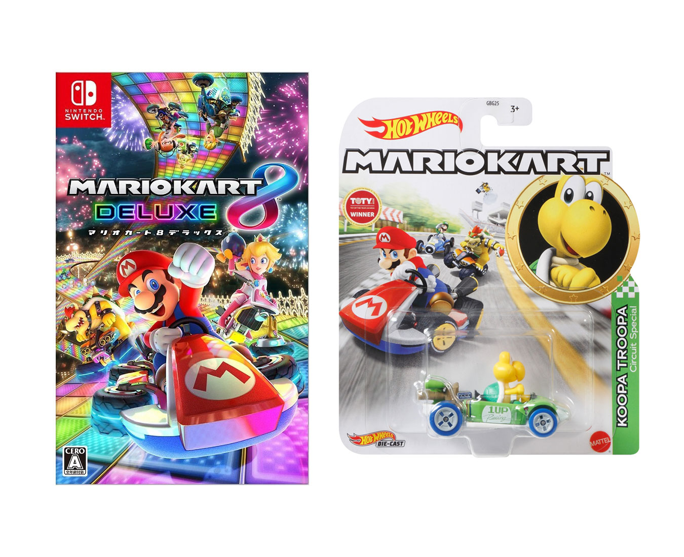 【セット商品】マリオカート8デラックス+ホットウィール（HotWheels）マリオカートノコノコ/サーキット・スペシャル【3才~】GGV85