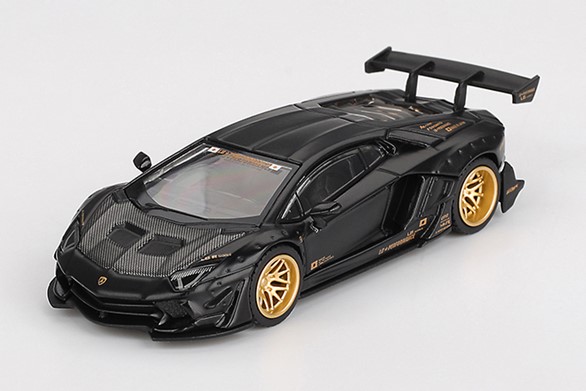 MINI-GT 1/64 LB★WORKS ランボルギーニ アヴェンタドール リミテッドエディション マットブラック(右ハンドル） 【MGT01087-R】 (ミニカー)画像