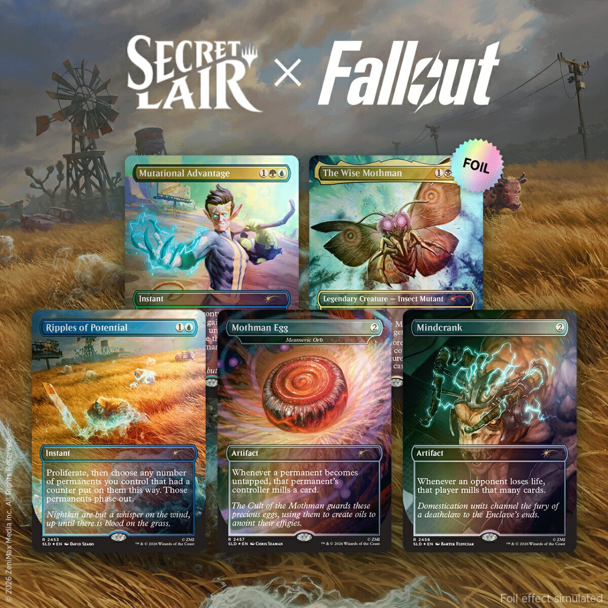マジック：ザ・ギャザリング Secret Lair Rad Superdrop Secret Lair x Fallout（R）: Rad Foil Edition【クレジットカード決済限定】画像