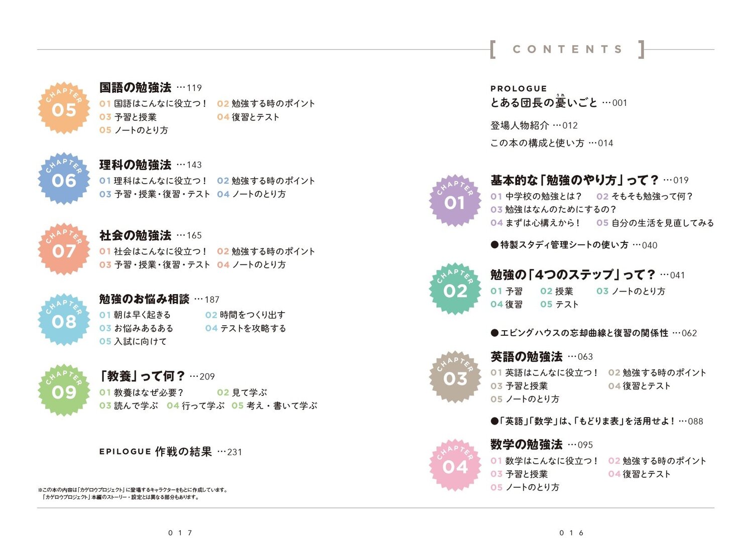 「カゲロウデイズ」で中学生からの勉強法が面白いほどわかる本[じん（自然の敵P）]