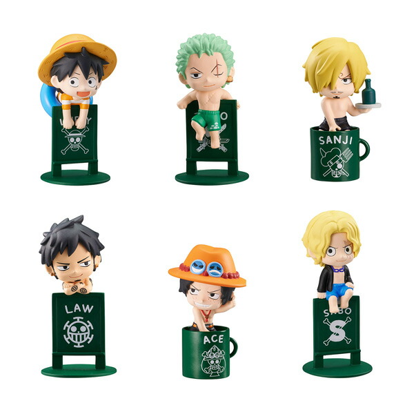 お茶友シリーズ 『ONE PIECE』 海賊たちのバカンス【再販】 (BOX) (塗装済み完成品フィギュア)画像