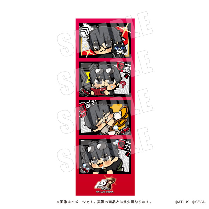 ペルソナ5 マルイパレス　限定品　スクエア缶バッジ　主人公　ジョーカー ペルソナ5 ザ・ロイヤル スクエア缶バッジ 主人公 ジョーカー 2