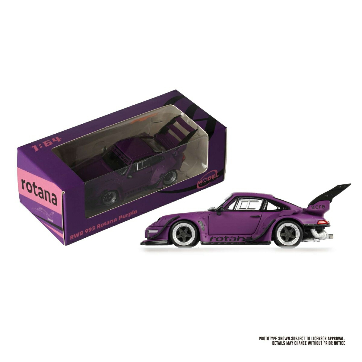 MODEL MODEL 1/64 RWB 993 Rotana パープル 【MM64-RWB993-002】 (ミニカー)画像