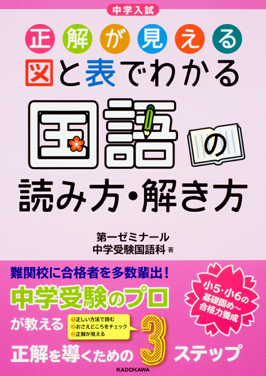 楽天ブックス 中学入試 正解が見える 図と表でわかる 国語の読み方・解き方 第一ゼミナール中学受験国語科 9784046009029 本