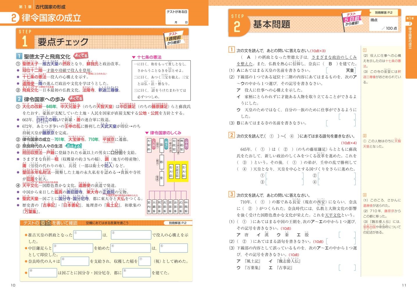 楽天ブックス 中学定期テスト 得点アップ問題集 中学歴史 旺文社 本