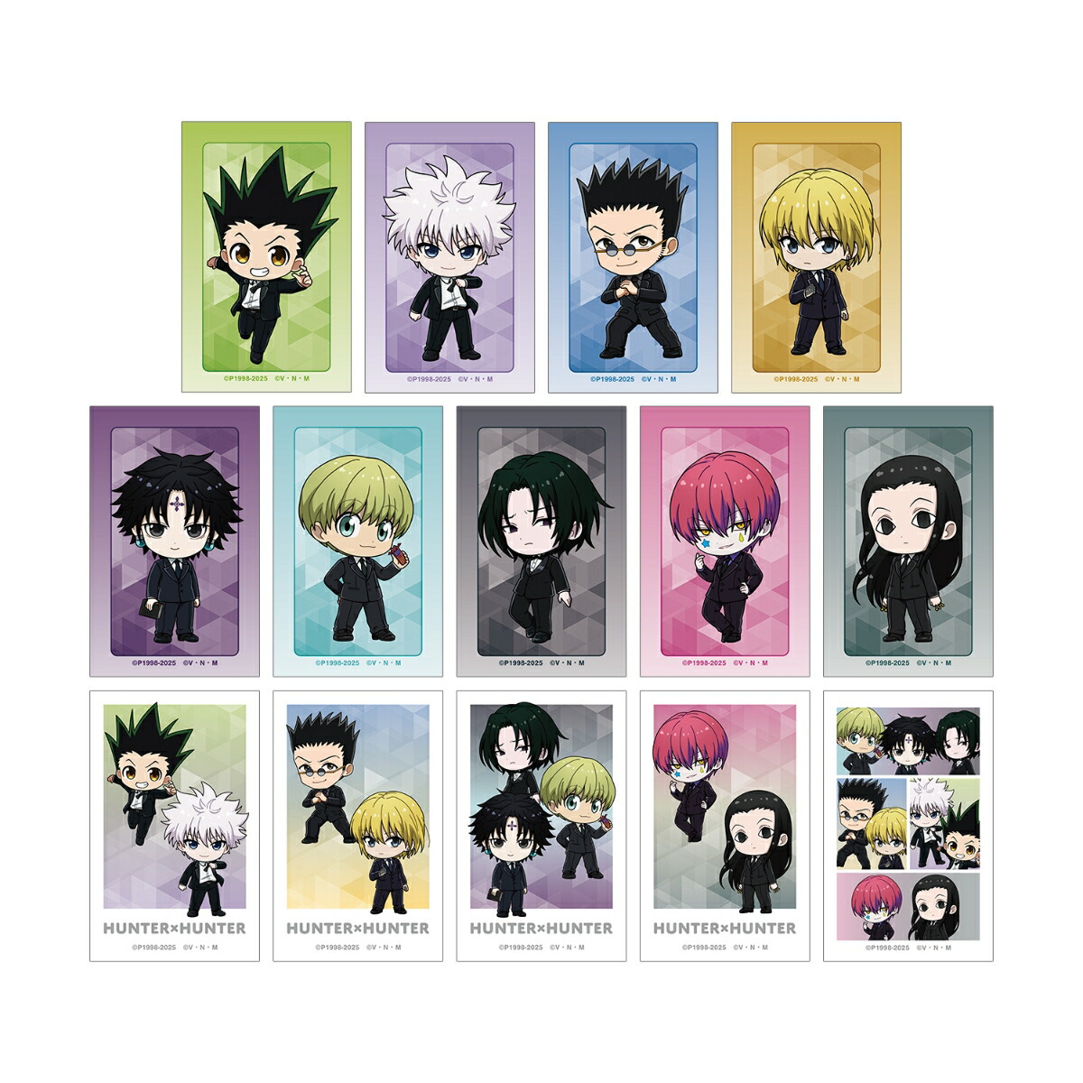 HUNTER×HUNTERトレーディング ちびキャラ スーツver. イラストカード(BOX＝14入)画像