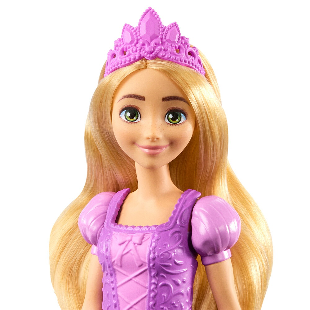 ディズニー（Disney）/ディズニープリンセス（DisneyPrincess）パチッ！とおきがえラプンツェルきせかえ人形・ハウスままごと・ごっこ遊びプレイセットドール1体付3歳からパープルJBG09