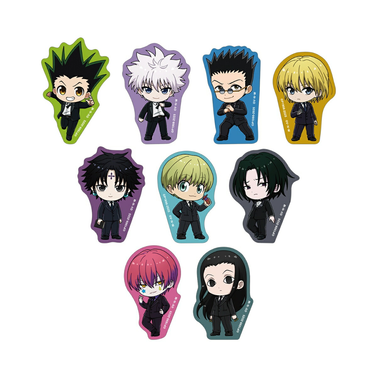 HUNTER×HUNTERトレーディング ちびキャラ スーツver. ダイカットステッカー(BOX＝9入)画像