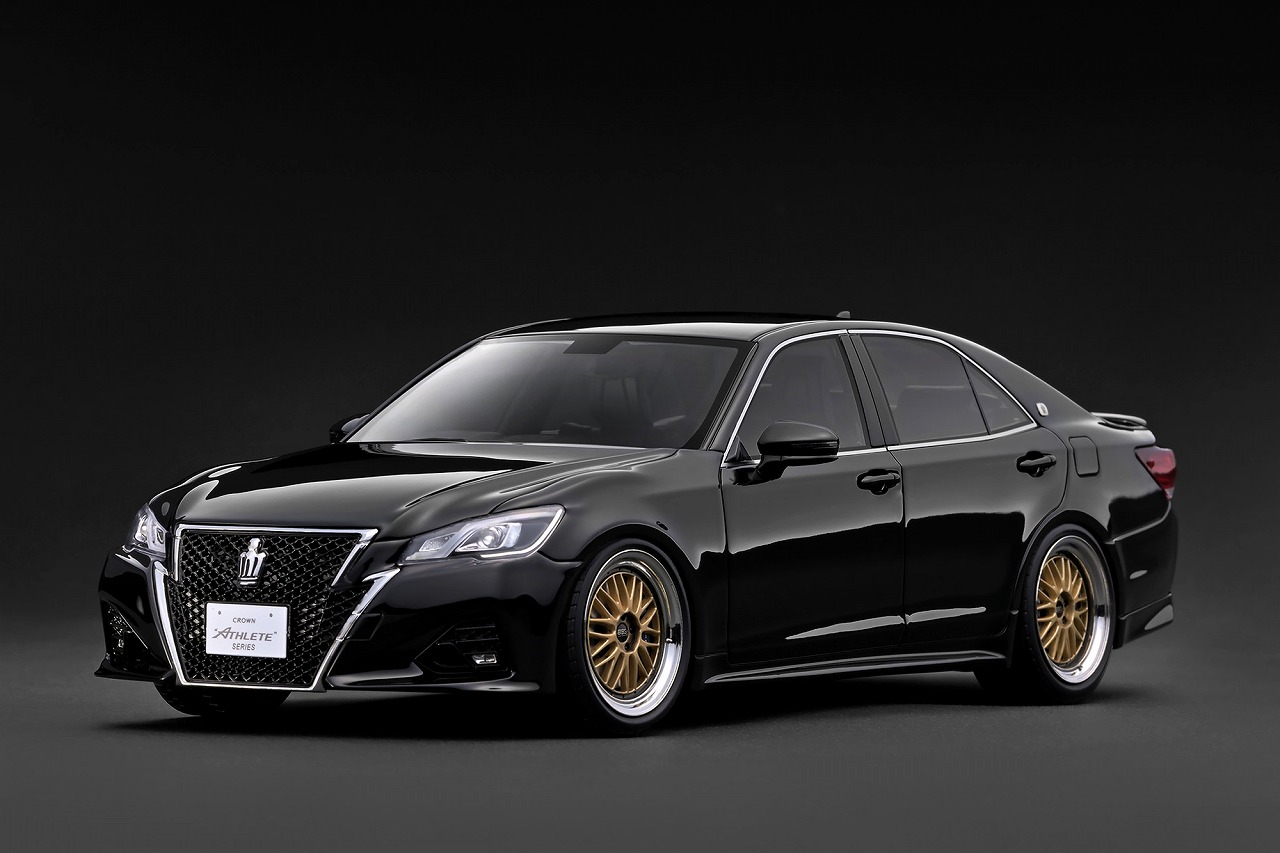 ignition model TOYOTA Crown Athlete G (GRS214) Black (1/18 Scale) 【IG3914】 (ミニカー)画像