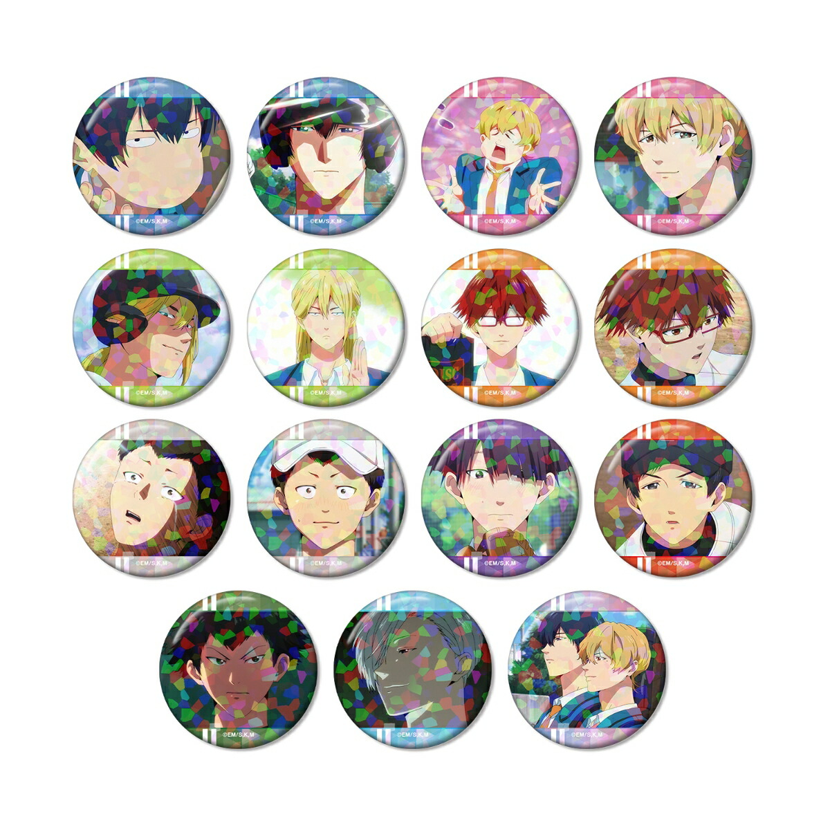 TVアニメ「忘却バッテリー」トレーディング場面写ホログラム缶バッジ vol.2(BOX＝15入)画像