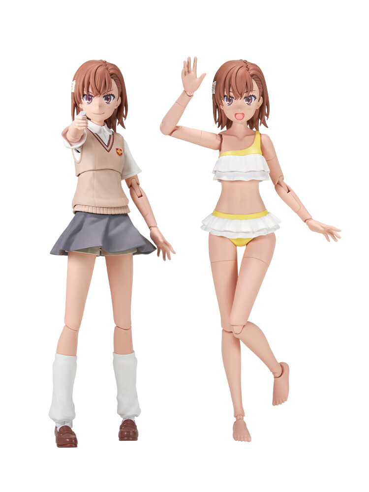 KADOKAWA PLASTIC MODEL SERIES 『とある科学の超電磁砲T』 御坂美琴 DX ver. (組み立て式プラスチックモデル)画像