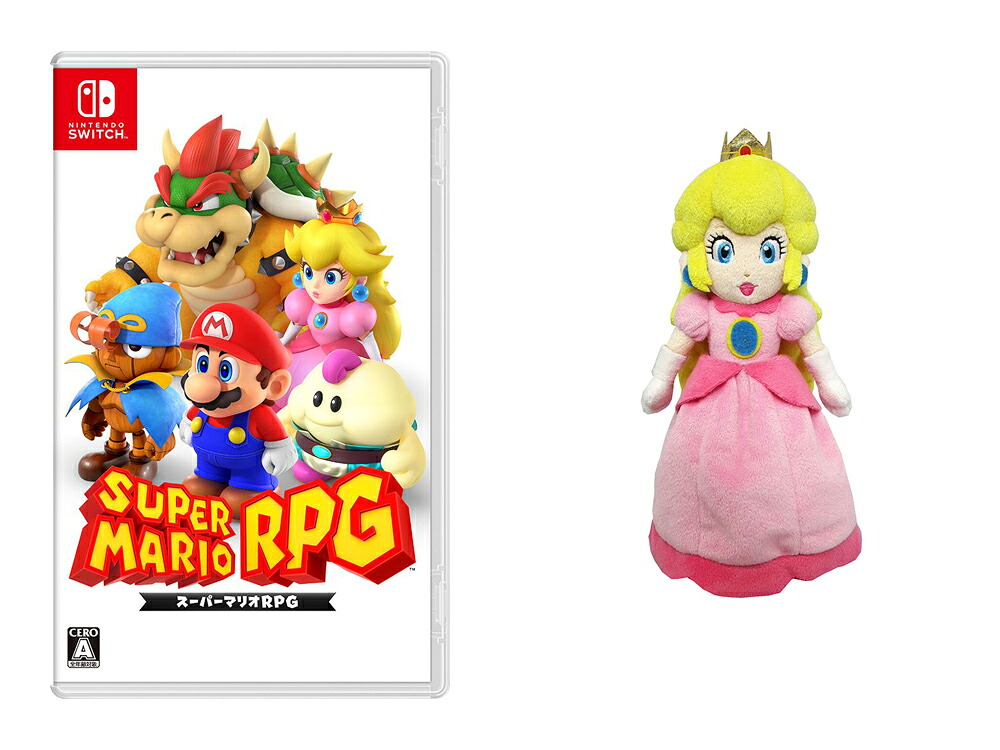【セット商品】スーパーマリオRPG＋スーパーマリオALLSTARCOLLECTIONぬいぐるみピーチS
