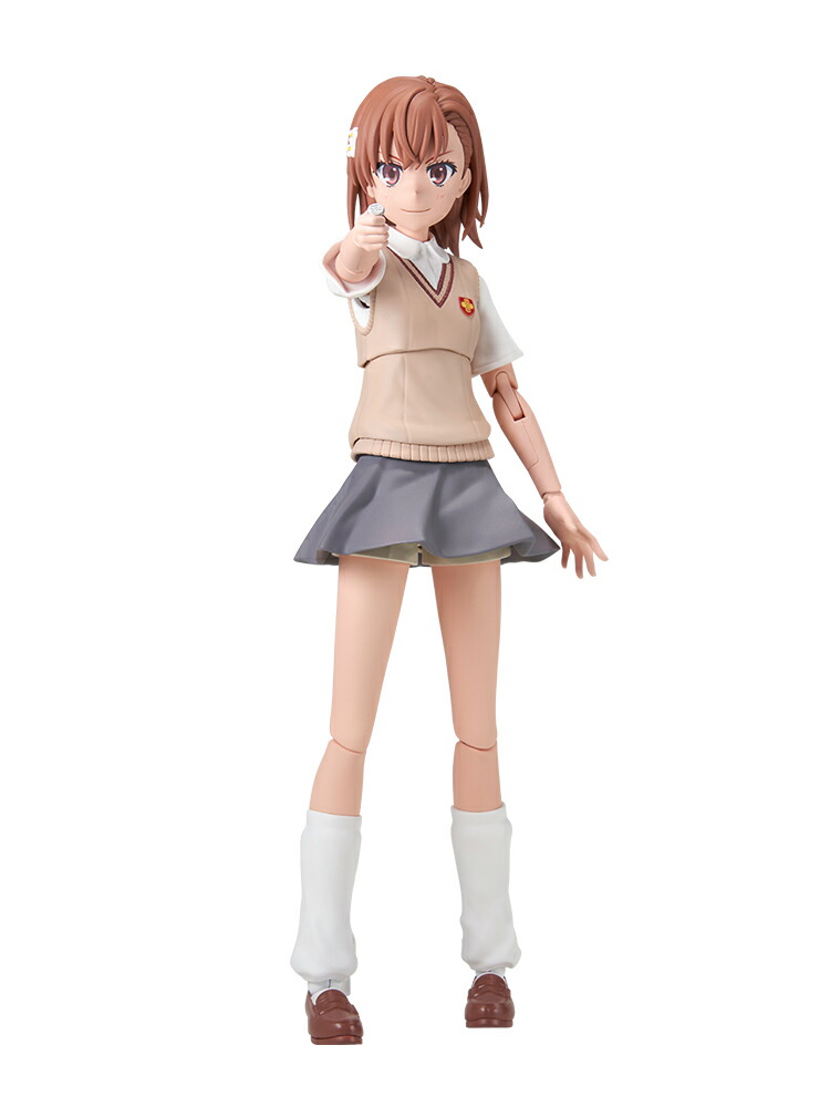 KADOKAWA PLASTIC MODEL SERIES 『とある科学の超電磁砲T』 御坂美琴 (組み立て式プラスチックモデル)画像