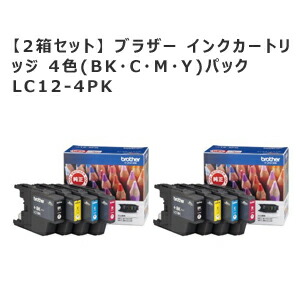 ��2Ȣ���åȡۥ֥饶�����󥯥����ȥ�å�4��(BK��C��M��Y)�ѥå�LC12-4PK