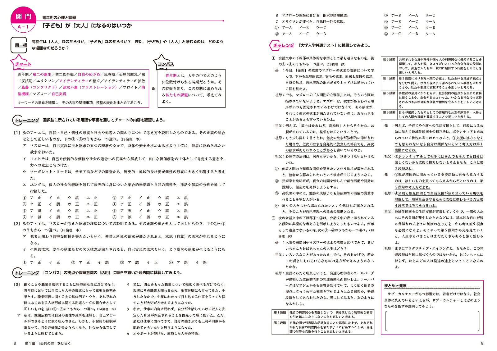 チャート&コンパスから単元の目標を考える公共トレーニング改訂版[清水書院編集部]