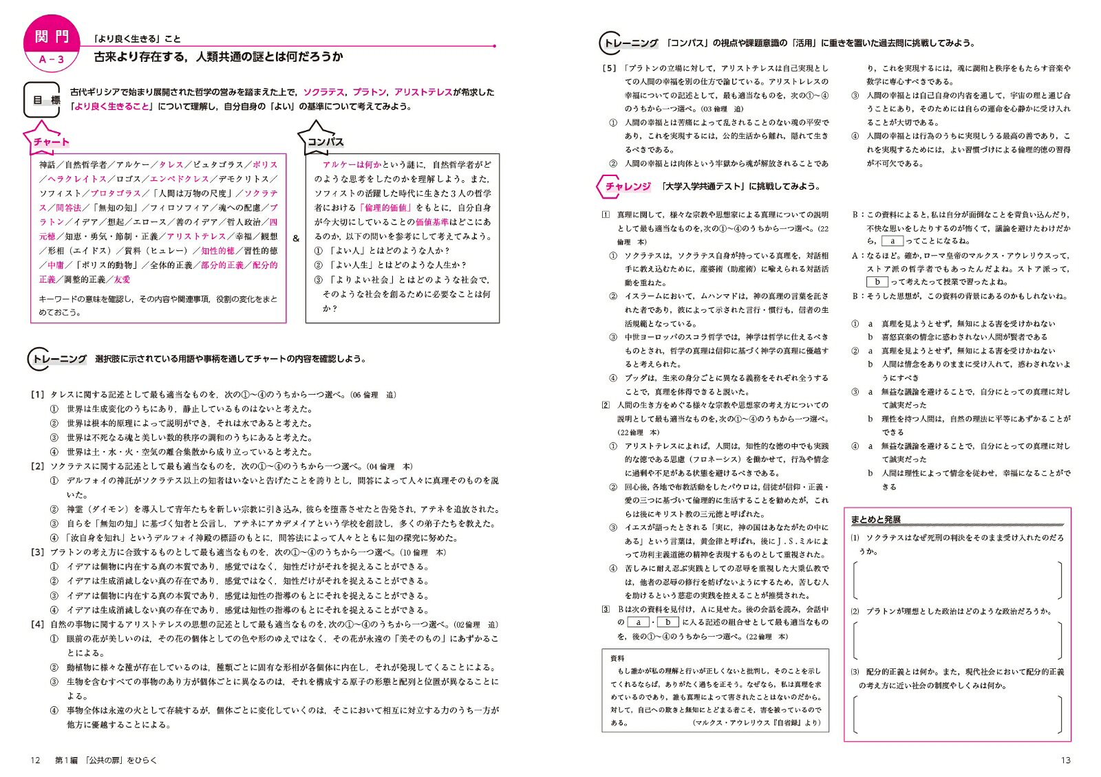 チャート&コンパスから単元の目標を考える公共トレーニング改訂版[清水書院編集部]