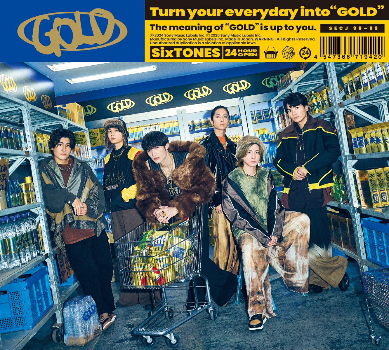 楽天ブックス: GOLD (初回盤A CD＋Blu-ray) (特典なし) - SixTONES - 4547366719420 : CD