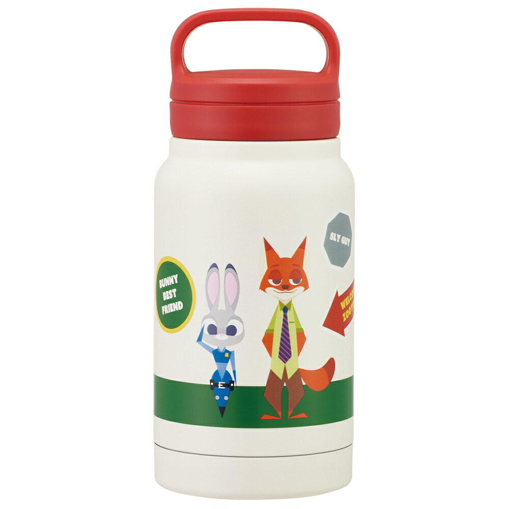 ディズニー ズートピア ワッペン　水筒 ステンレスマグボトル 350ml スクリューハンドルタイプ画像