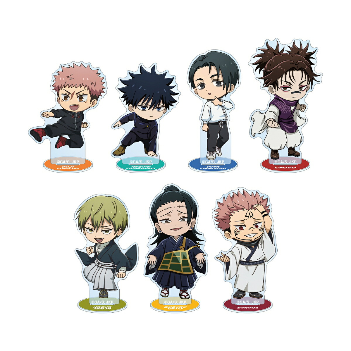 TVアニメ「呪術廻戦」トレーディング ちびキャラ 戦闘ver. アクリルスタンド(BOX=7入)画像