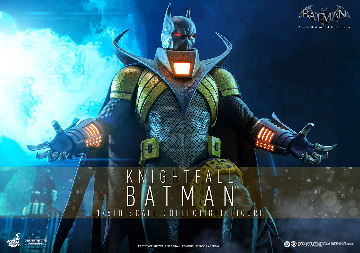 【ビデオゲーム・マスターピース】 『バットマン：アーカム・ビギンズ』 1/6スケールフィギュア ナイトフォール・バットマン 【1400】 (可動式フィギュア)画像