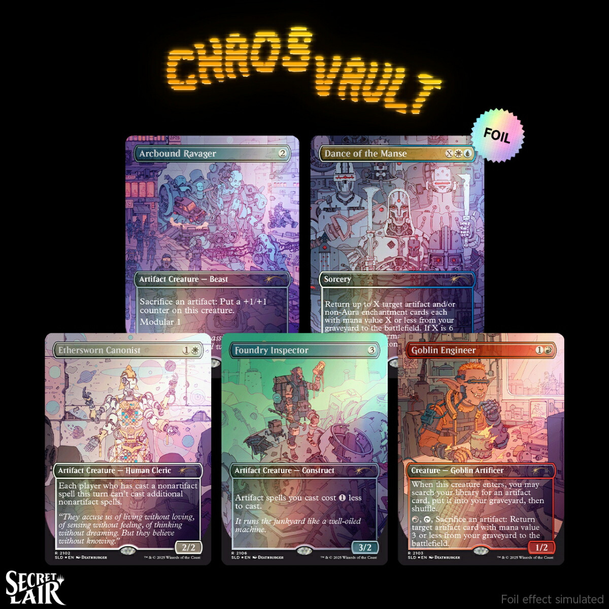 マジック：ザ・ギャザリング Secret Lair Chaos Vault: Commander Reinforcements Featuring: Deathburger Galaxy Foil Edition【クレジットカード決済限定】画像