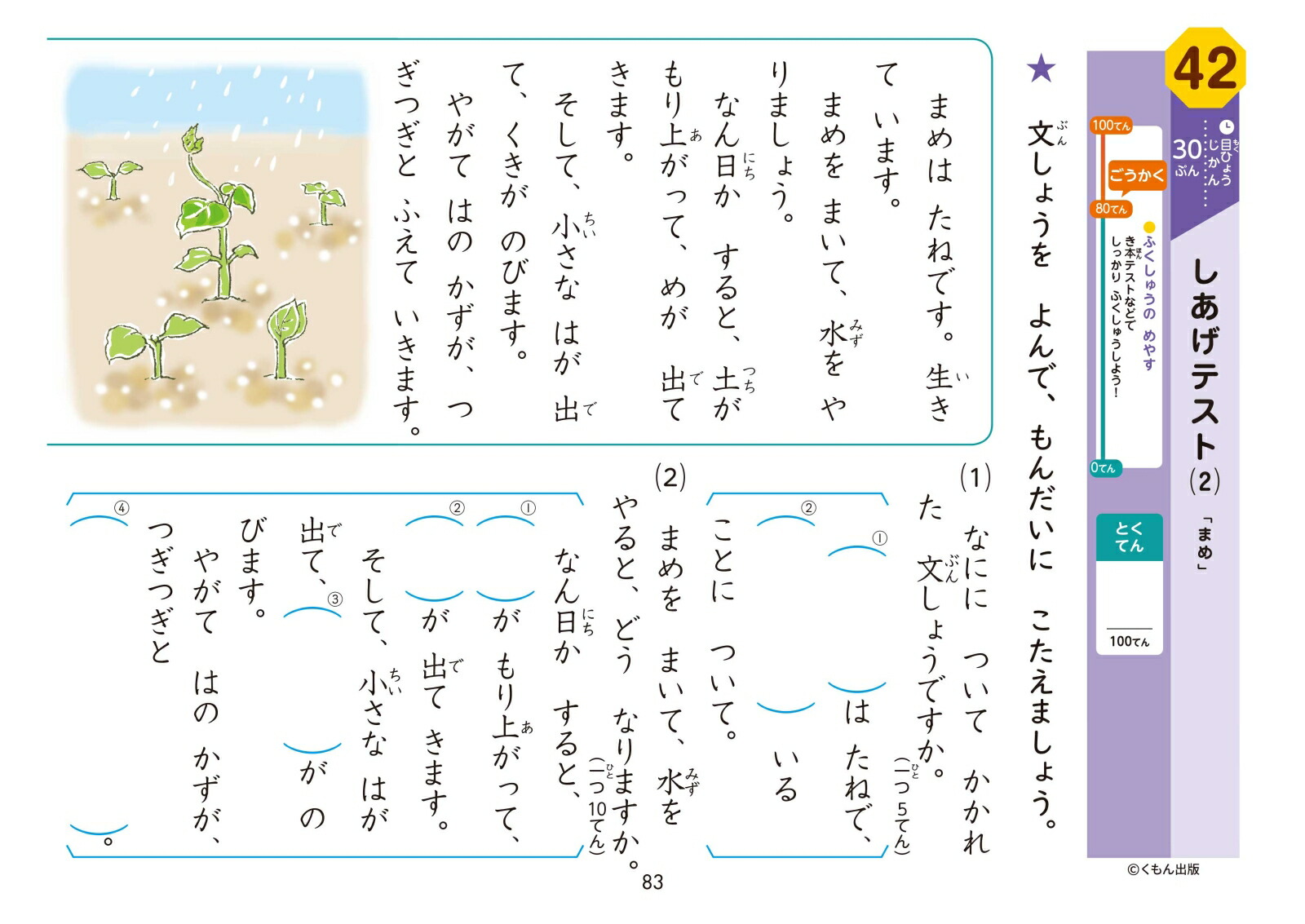 楽天ブックス 1年生 こくご 学力チェックテスト 本