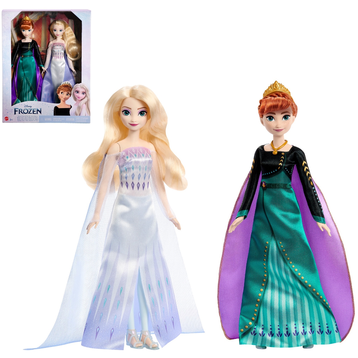【特典】ディズニー（Disney）/アナと雪の女王（Frozen） アナ／エルサ（2体ドールセット）【着せ替え人形】 【3才~】 HMK51(【購入特典】オリジナル壁紙＆プレゼント応募キャンペーン)画像