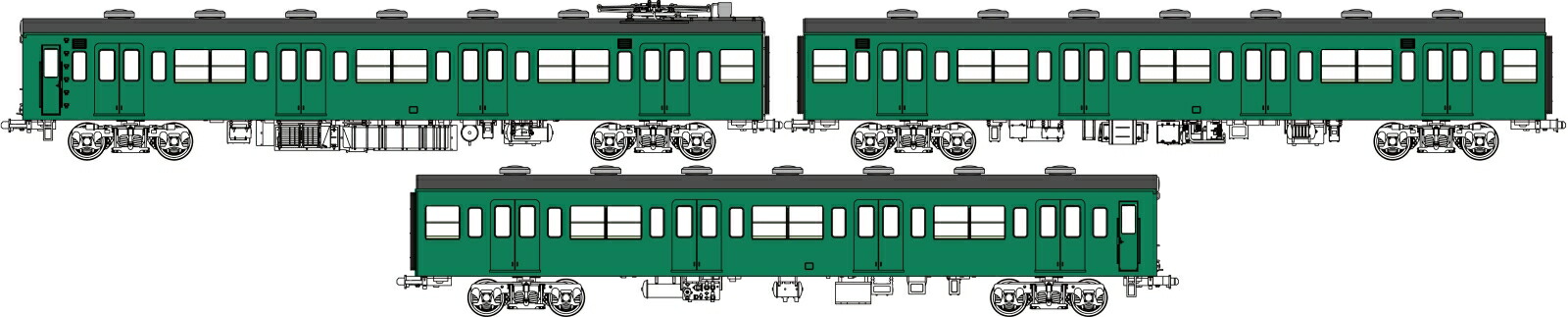 ブックス: トラムウェイ 国鉄103系低運転台・非ユニット窓・非冷房車、青緑1号動力なし増結3両セットJ 【TW-103TJ】 (鉄道模型 HOゲージ) - 玩具 - 4571253039551 : ゲーム
