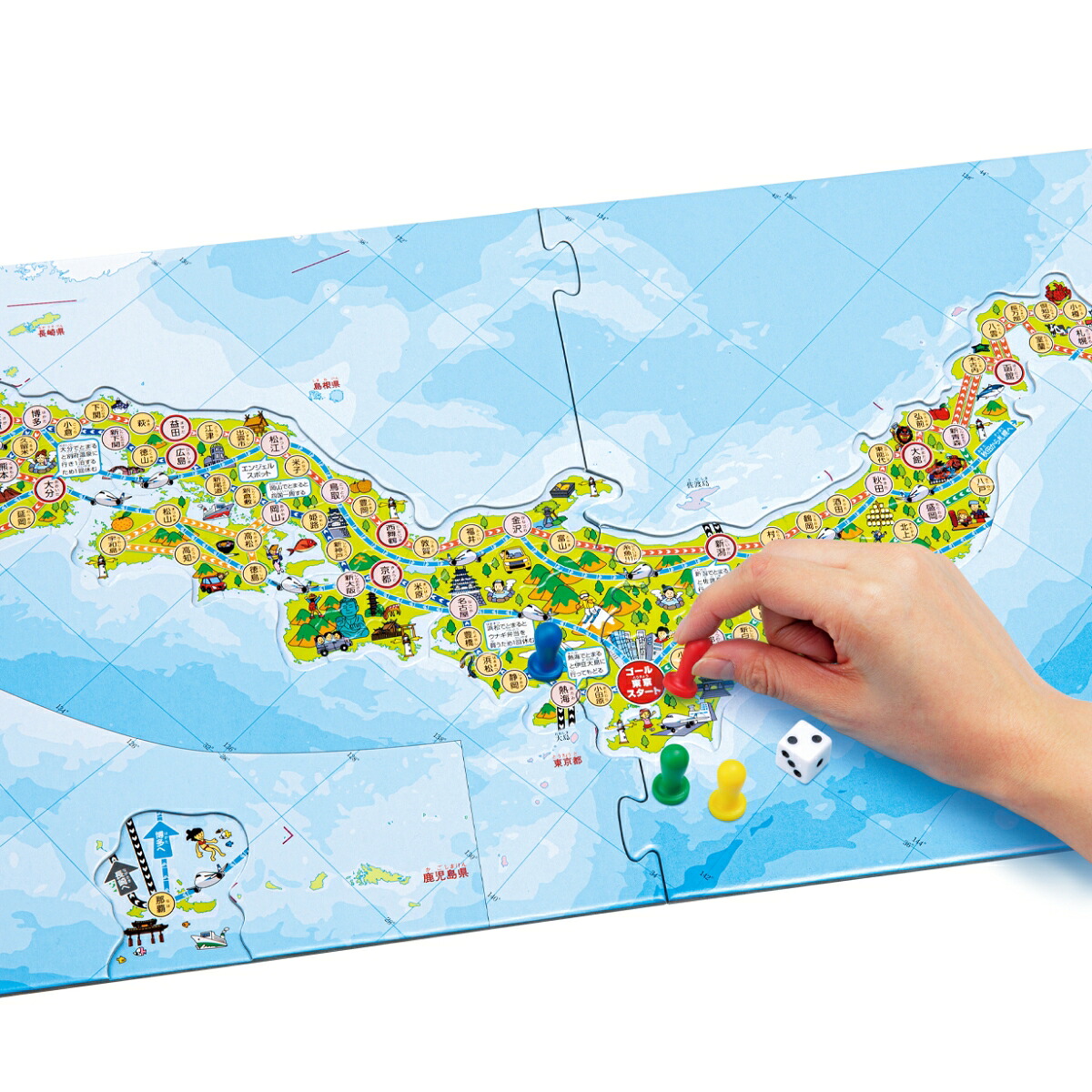 パズル＆ゲーム日本地図2層式