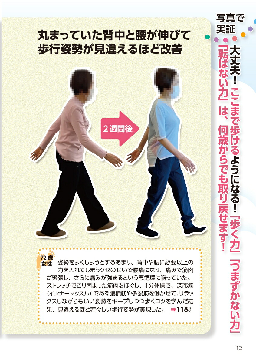 よくつまずく転ぶ・ふらつく自力で克服！名医が教える最新1分体操大全[金岡恒治]