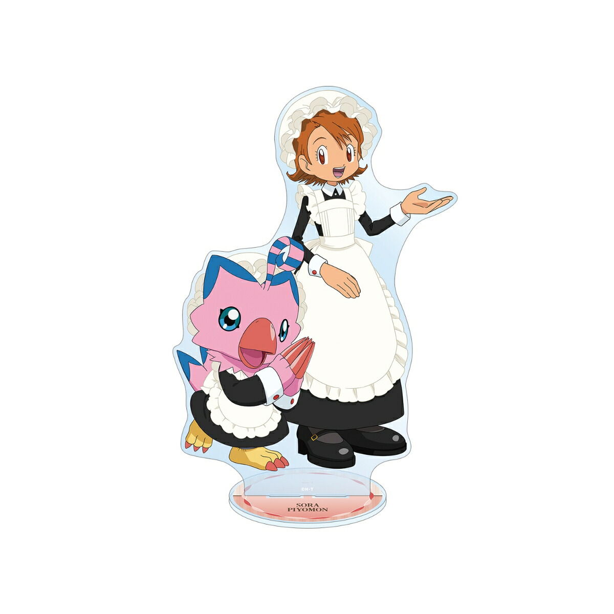 デジモンアドベンチャー描き下ろし 武之内空&ピヨモン メイド&執事ver. 特大アクリルスタンド画像