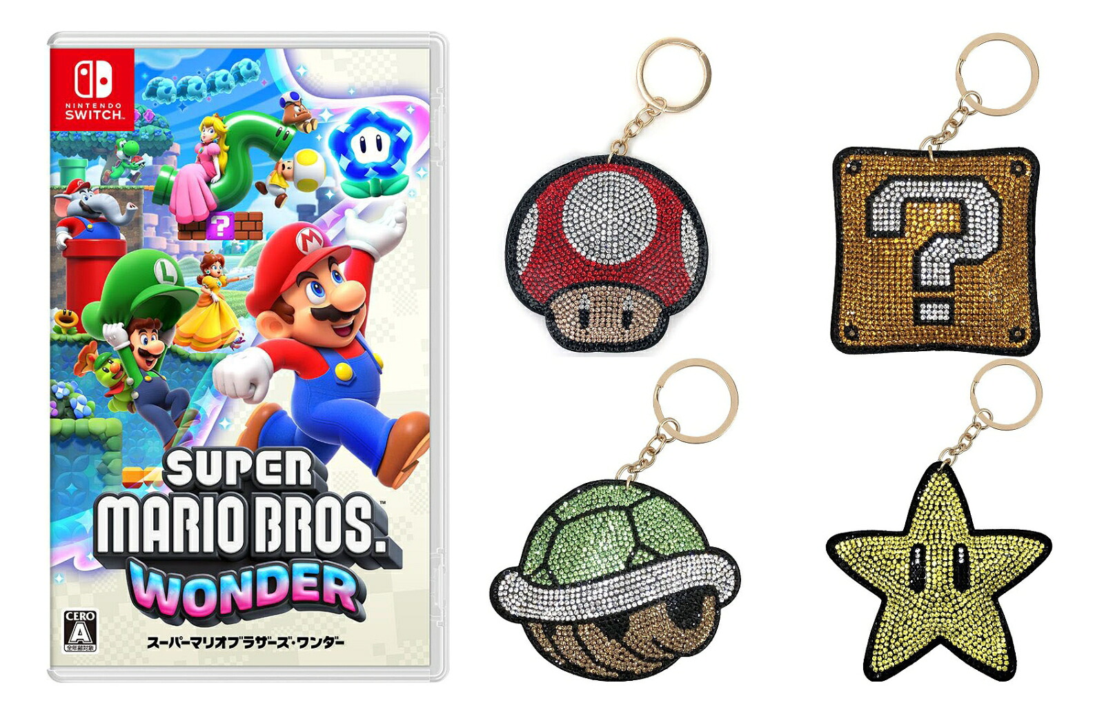 【セット商品】スーパーマリオブラザーズワンダー＋マリオ.マスコットクリーナー4種