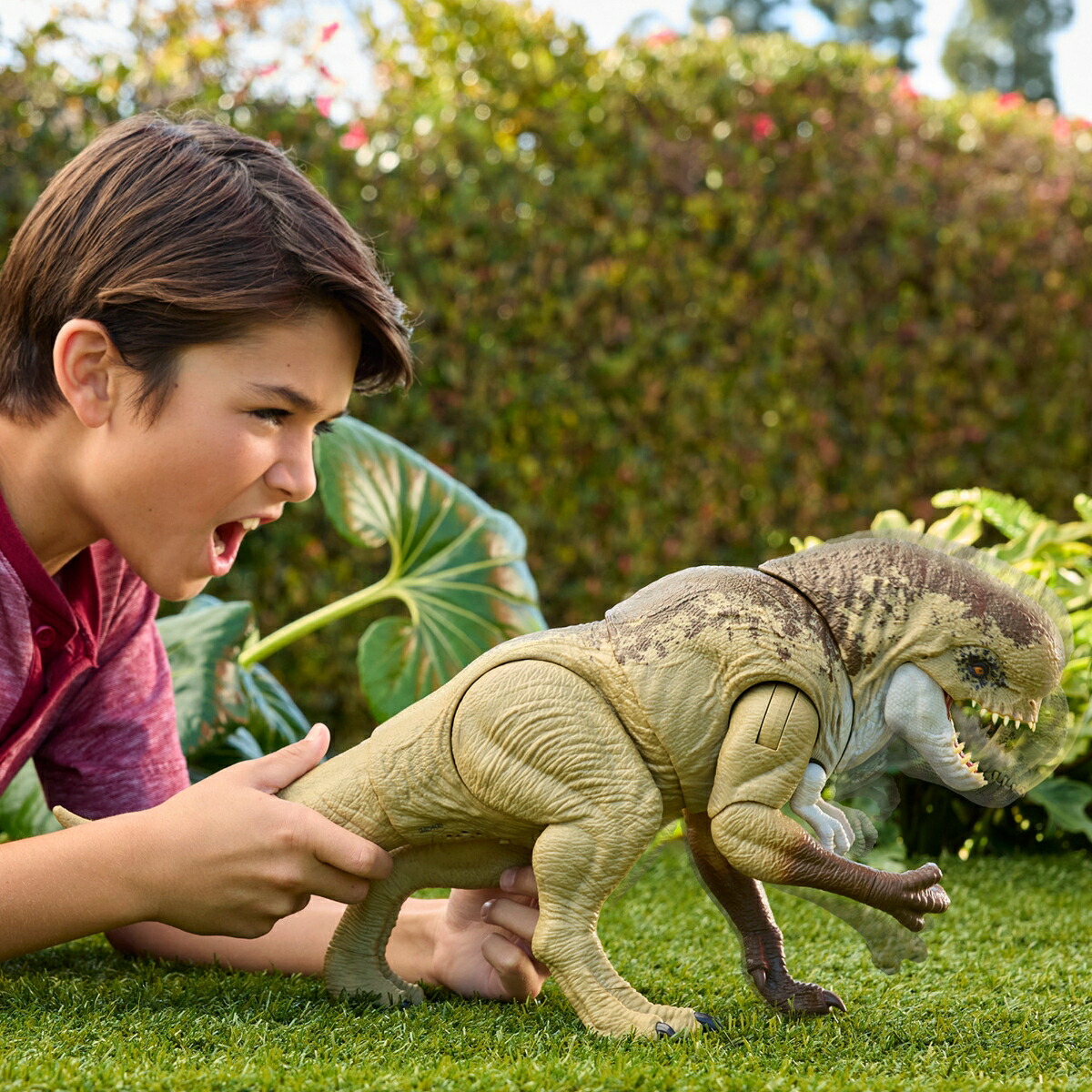 マテルジュラシックワールド(JURASSICWORLD)バトルアクション！ほえるディストータス・レックス子供向けフィギュア恐竜おもちゃ全長:約50cm4歳からブラウンJGB58