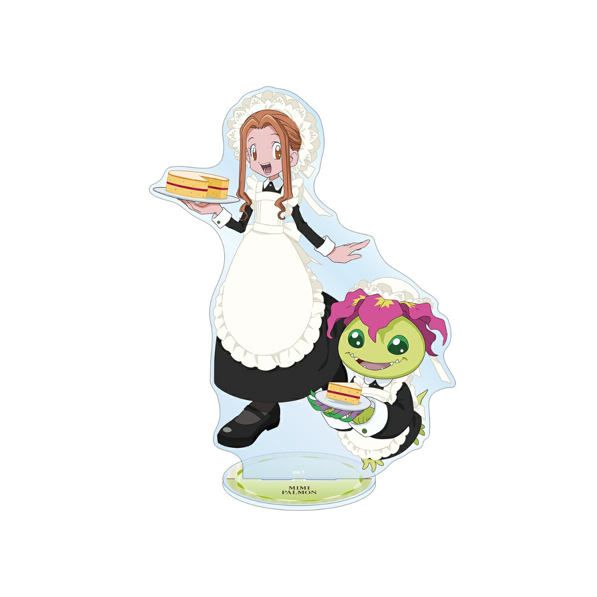 デジモンアドベンチャー描き下ろし 太刀川ミミ&パルモン メイド&執事ver. 特大アクリルスタンド画像