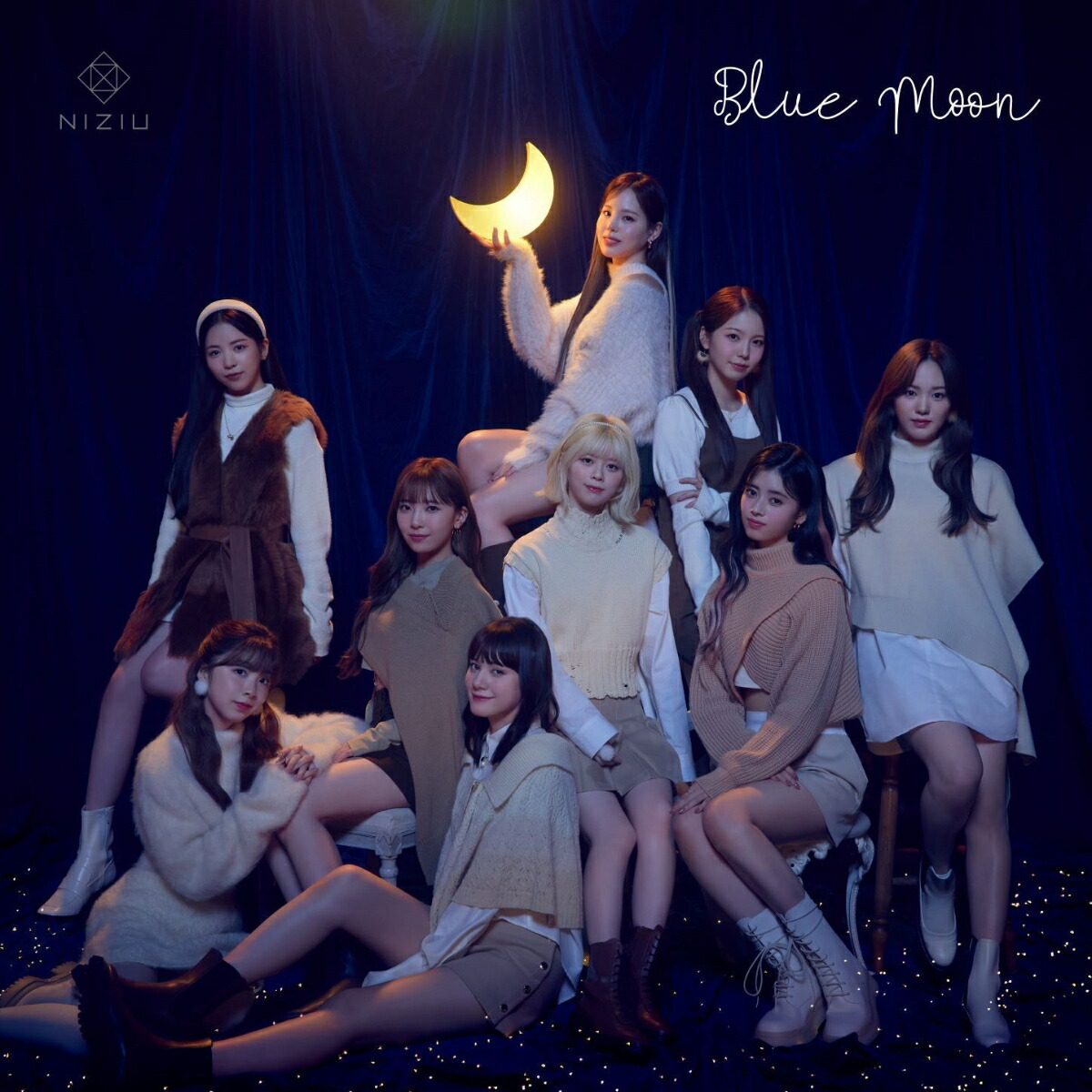 NiziU Blue Moon 初回限定盤A 初回限定盤B 通常盤 3形態セット - 邦楽