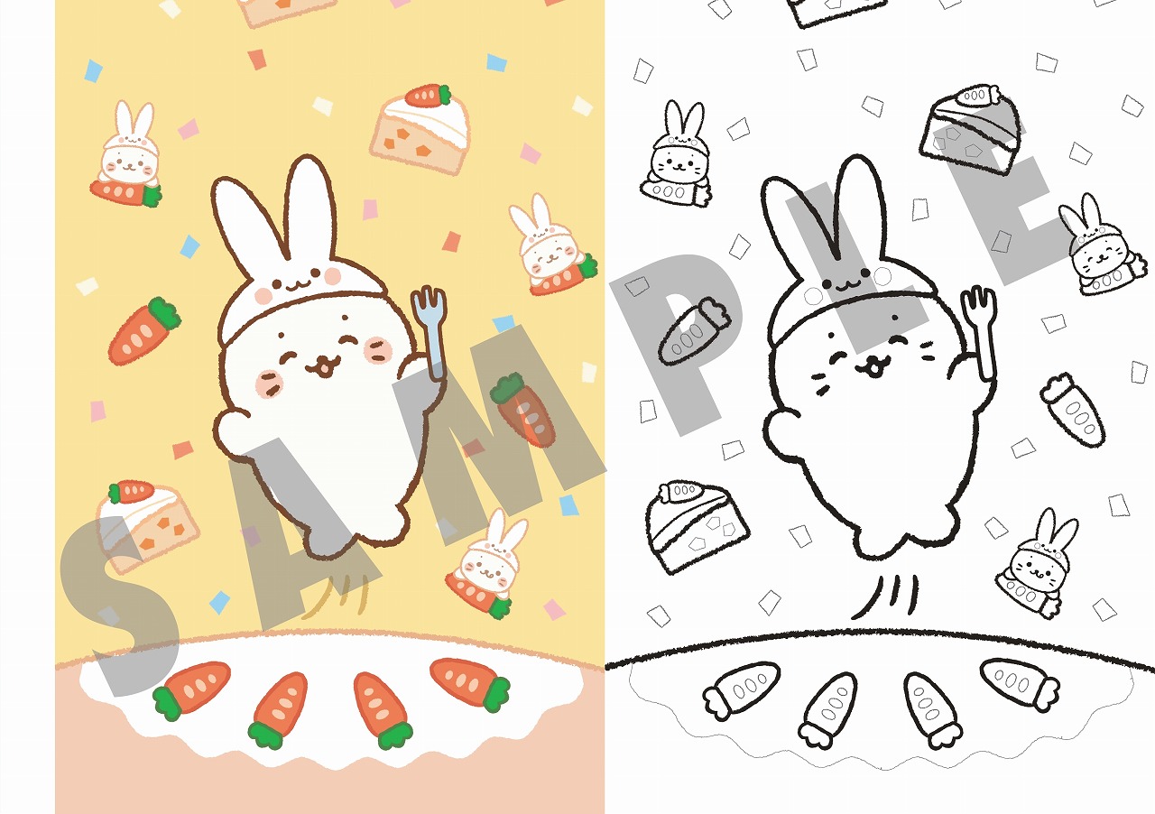 しろたんのんびりまったり塗り絵POSTCARDBOOK[しろたんチーム(株式会社クリエイティブヨーコ)]