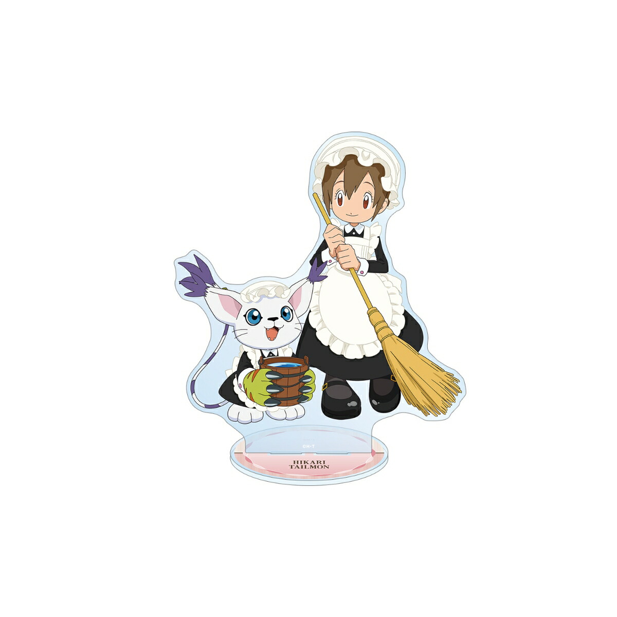 デジモンアドベンチャー描き下ろし 八神ヒカリ&テイルモン メイド&執事ver. 特大アクリルスタンド画像