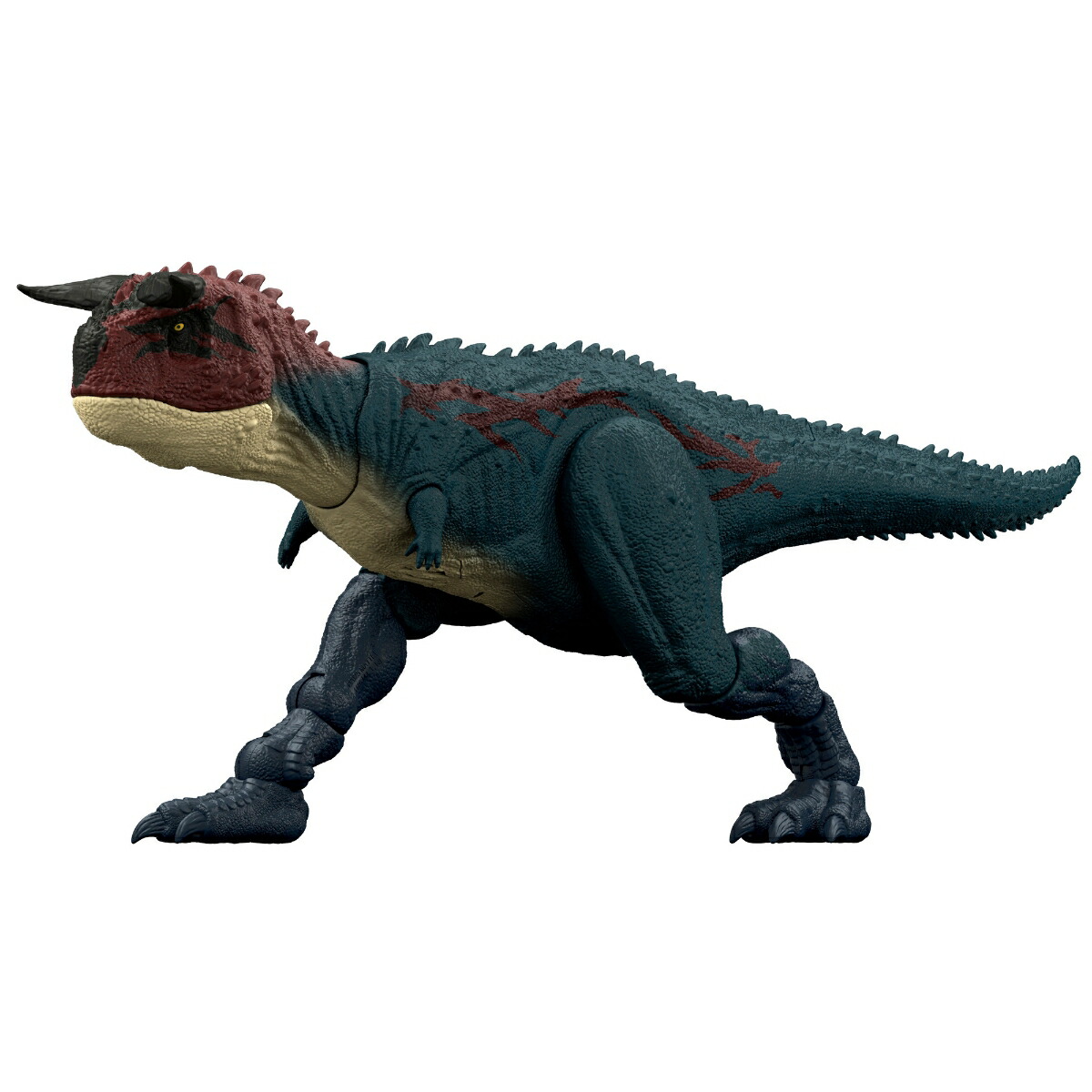 マテル ジュラシックワールド(JURASSIC WORLD)　バトルアクション！カルノタウルス 子供向けフィギュア 恐竜 おもちゃ 全長:約42cm 4歳から グリーン JKG85画像