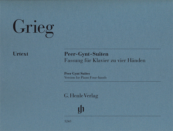 【輸入楽譜】グリーグ, Edvard Hagerup: 「ペールギュント」第1組曲 Op.46、 第2組曲 Op.55/連弾用編曲/原典版/Steen-Nokleberg & Heinemann編/Steen-Nokleberg運指画像