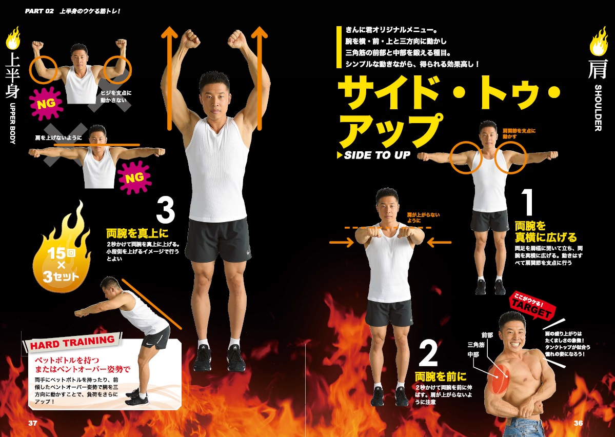 ウケる筋トレ筋肉がよろこぶ！かっこいい体に最短でなれる[なかやまきんに君]