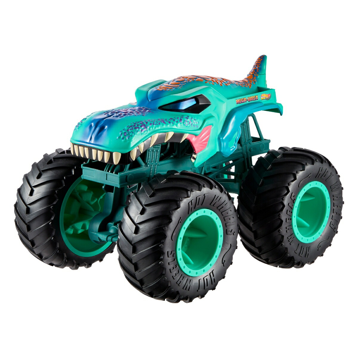 ホットウィール(HotWheels)モンスタートラックスーパービッグメガ・レックス乗り物おもちゃミニカー3歳からグリーンJJN47